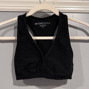 Beyond Yoga Spacedye Lift Your Spirits Bra – Black XS